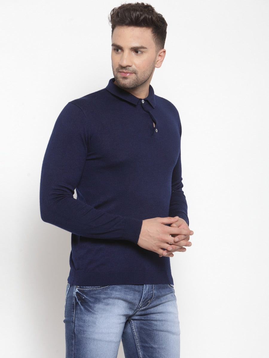 Mens Blue Pullover