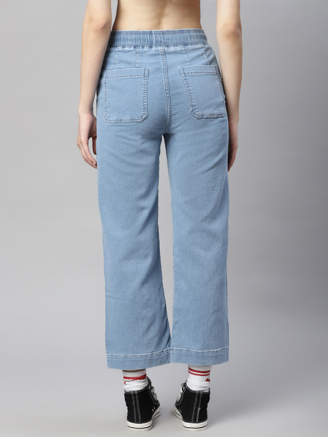 Blue Denim Lose-Fit Lower