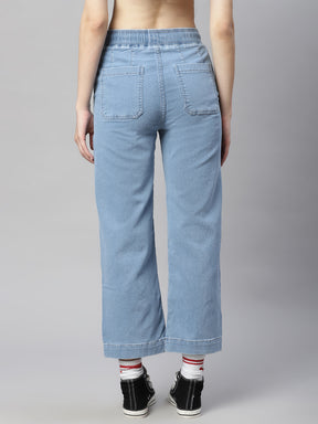 Blue Denim Lose-Fit Lower