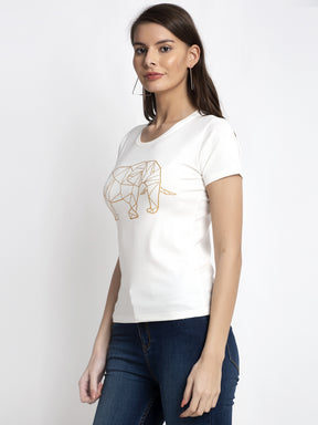 Women elephant Printed Top