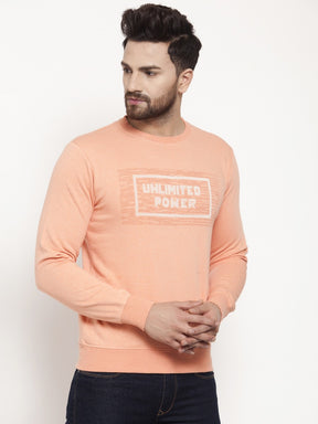 Mens Orange Sweat Shirt
