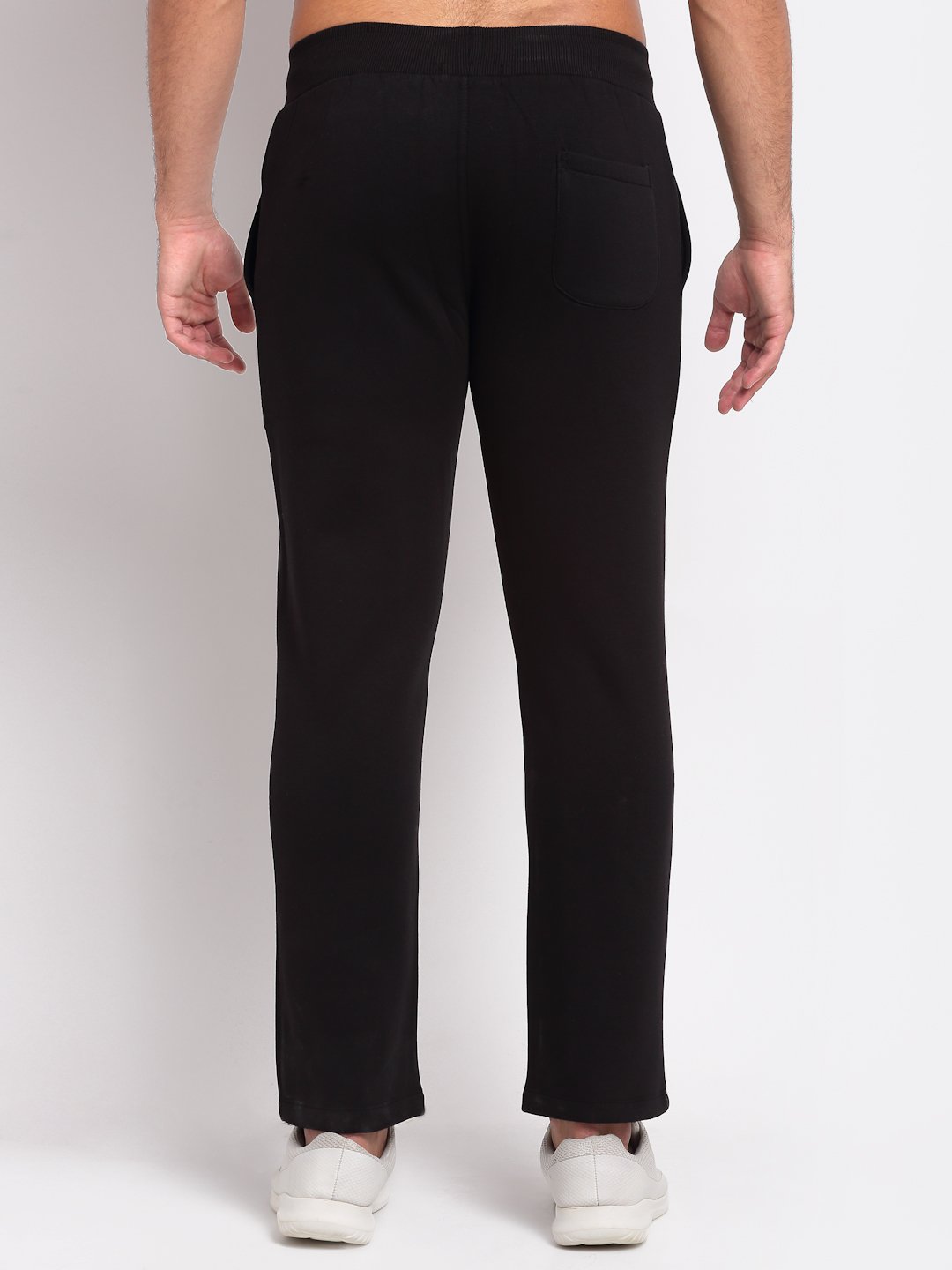 Men Black Hosiery Solid Lower