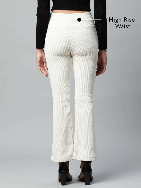 Bootcut Ankle Length Cosmic Latte Cordroy Jegging