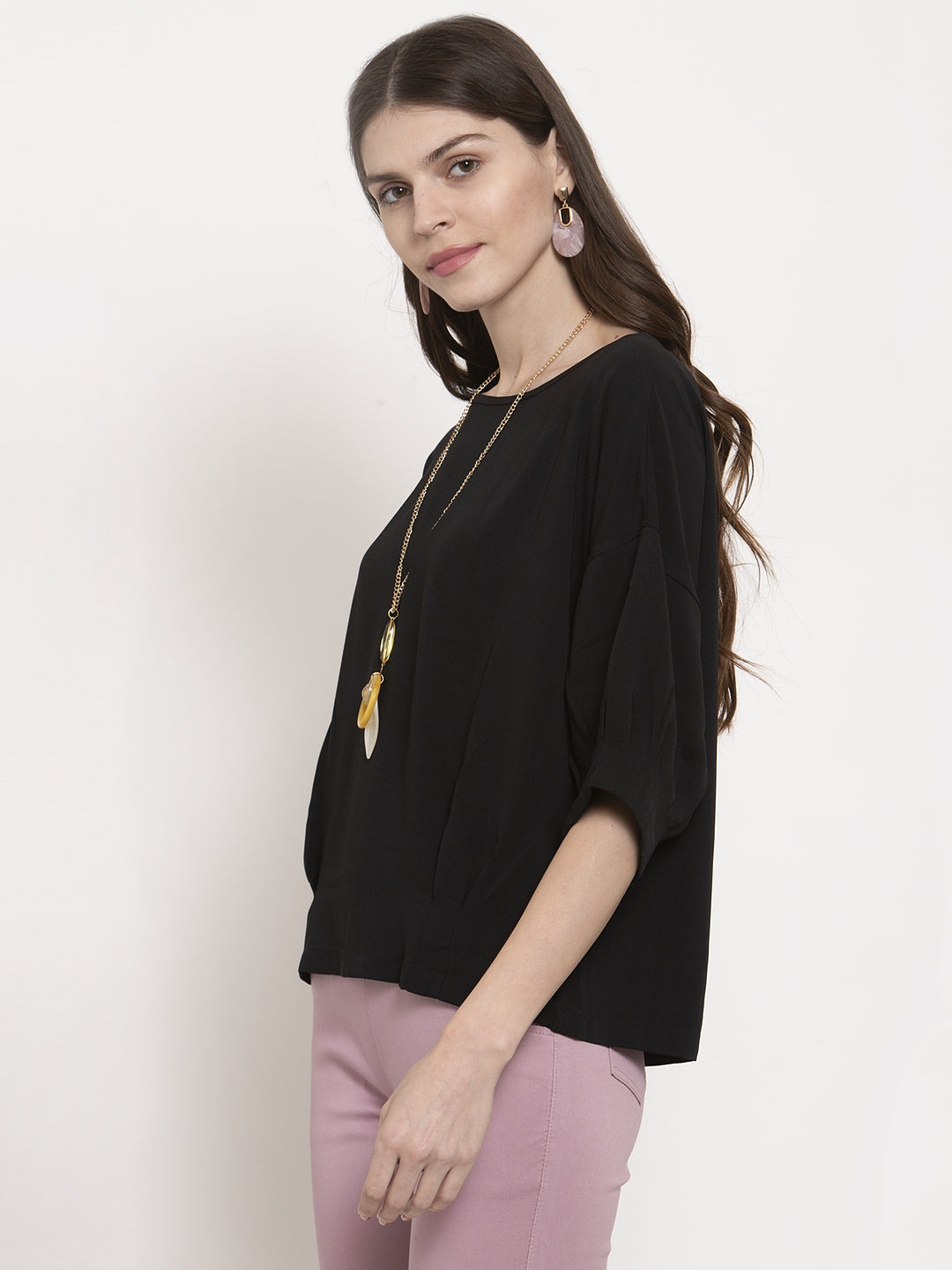 Ladies beige blackish top