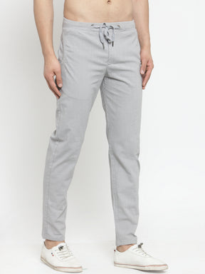 Mens Greyish Regular Fit Lower
