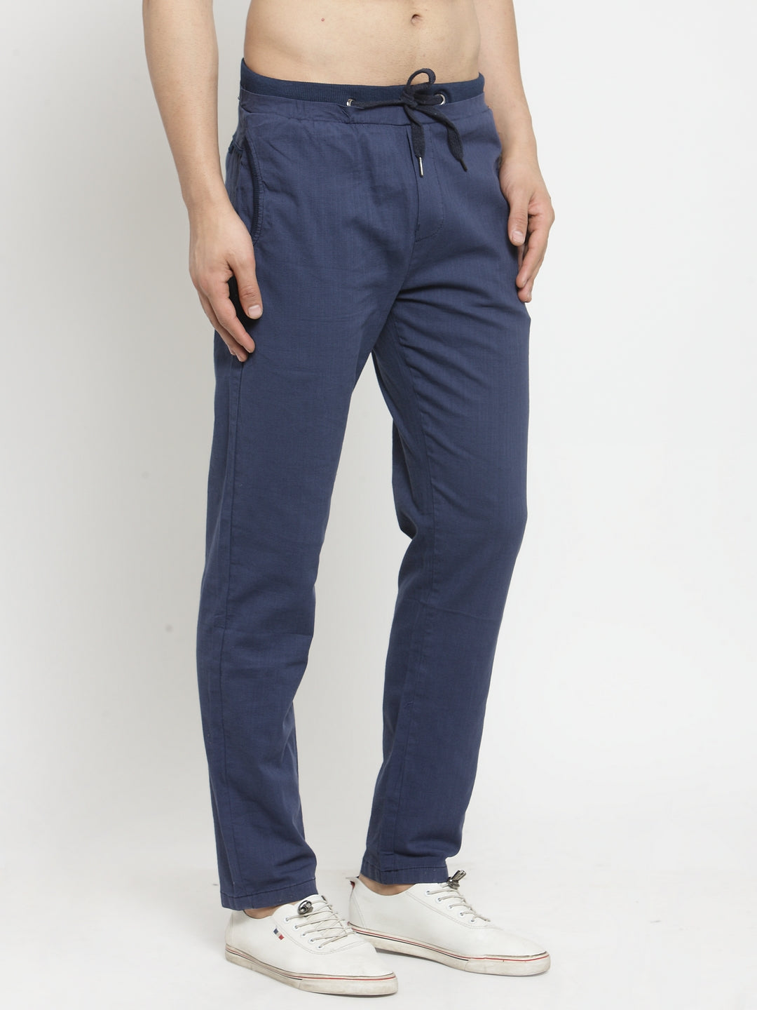 Men Blue Regular Fit Lower