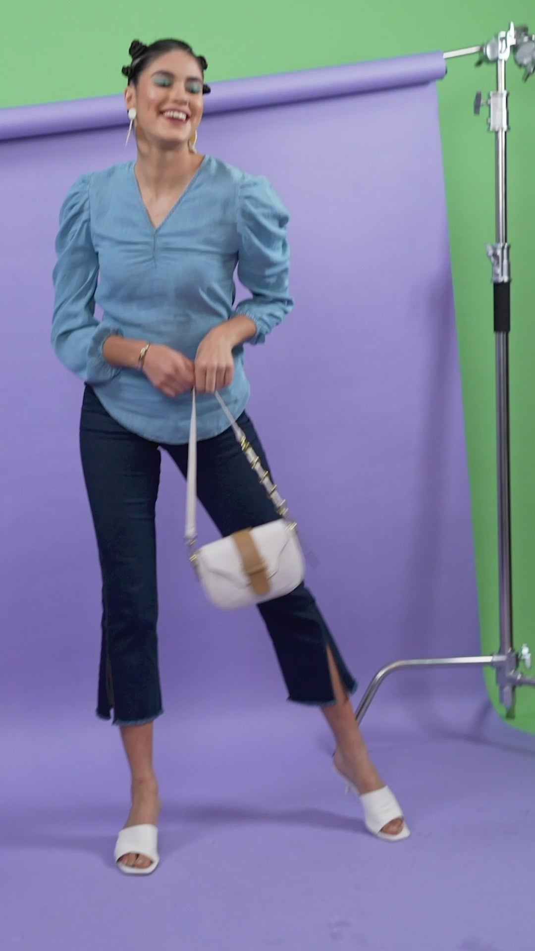 Blue Denim Regular Fit Top