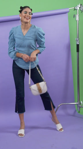 Blue Denim Regular Fit Top