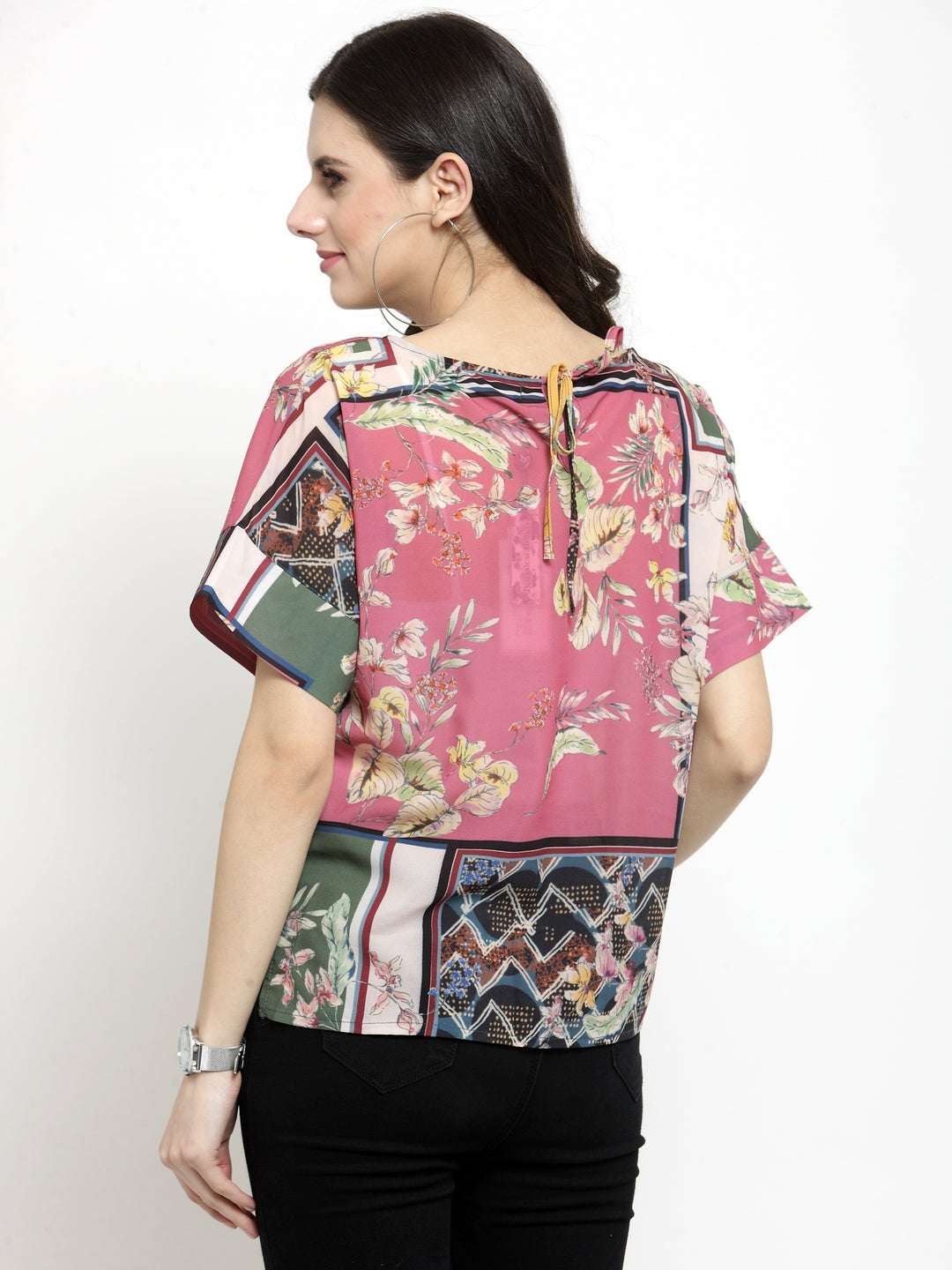 Women Multicoloured Printed Regular Fit Top