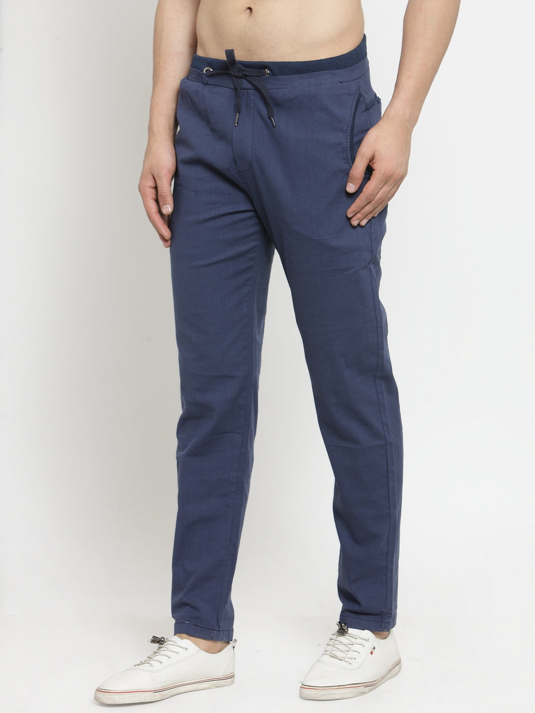 Men Blue Regular Fit Lower
