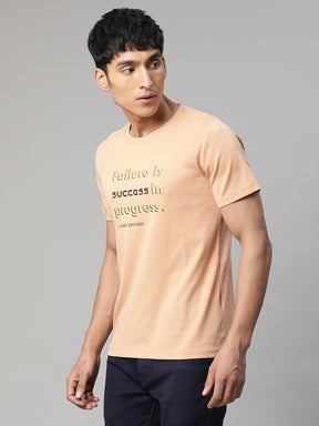Men Peaches Alpha Printed  T-Shirt