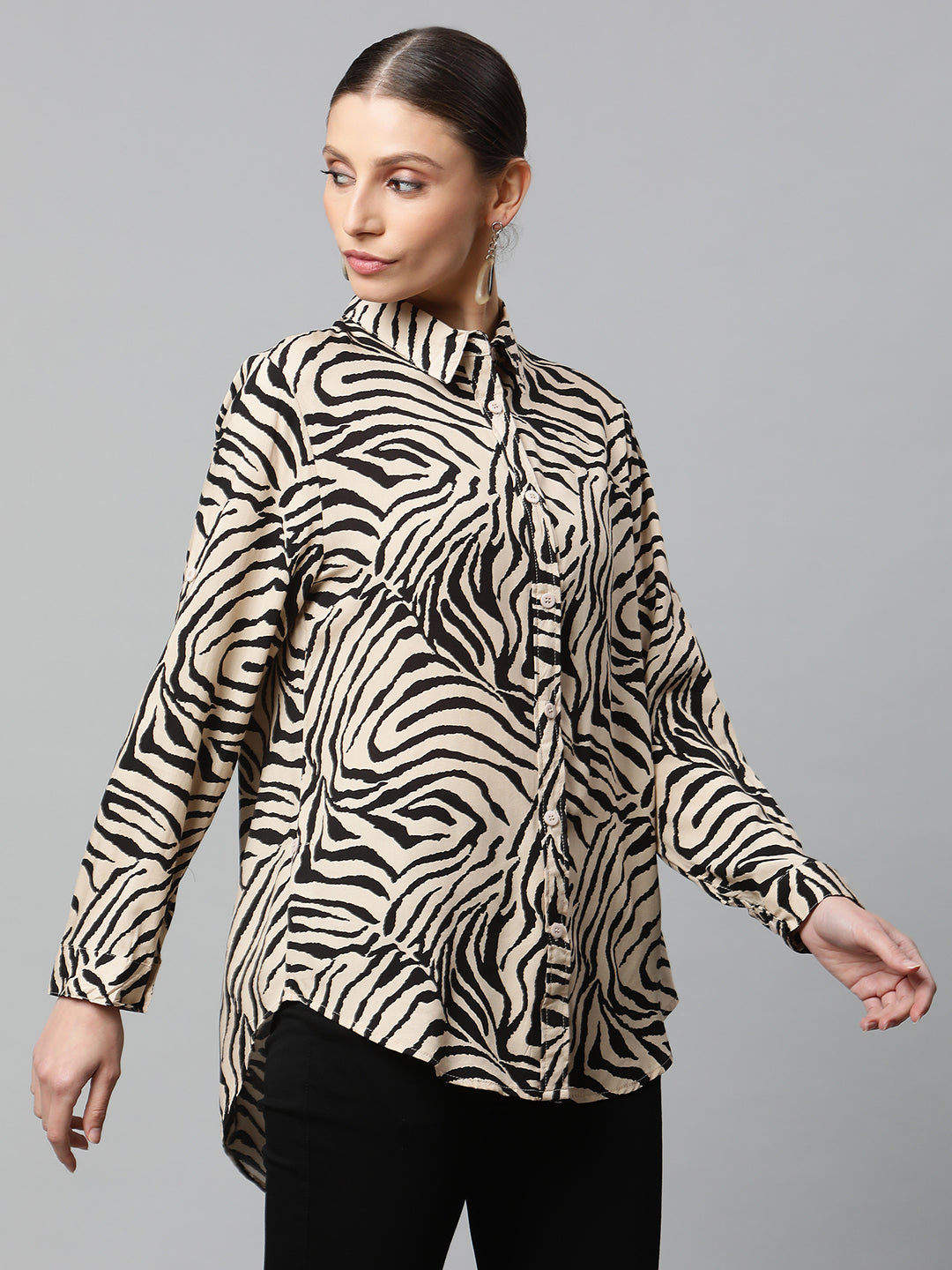 Women Regular Fit Printed Shirt - Global Republic