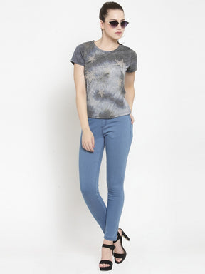 Women Blue Jegging