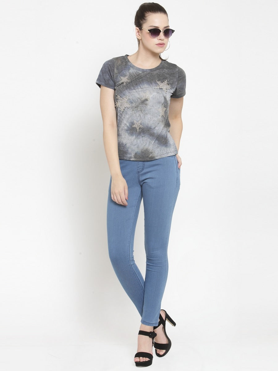 Women Blue Jegging