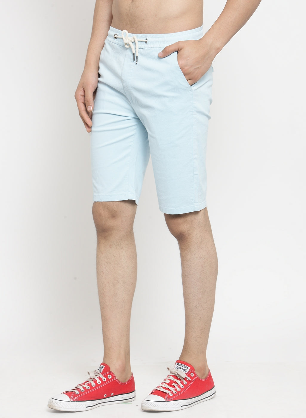 Men Black Solid Regular Fit Regular Shorts