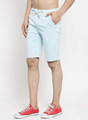 Men Black Solid Regular Fit Regular Shorts