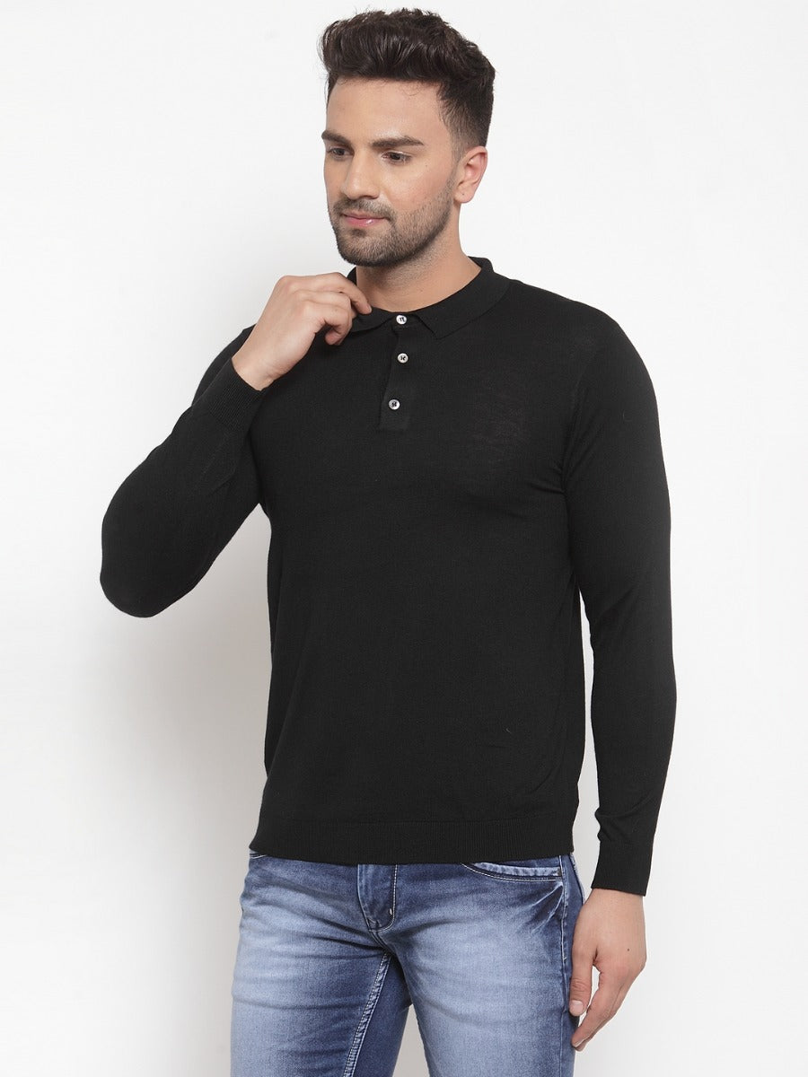Mens Black Pullover
