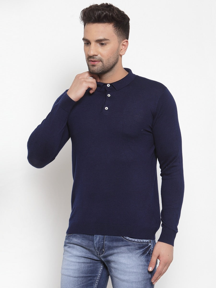 Mens Blue Pullover