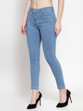 Denim Three Quarter Sleeve Jackets And Waistcoat For Women  Shopaholics