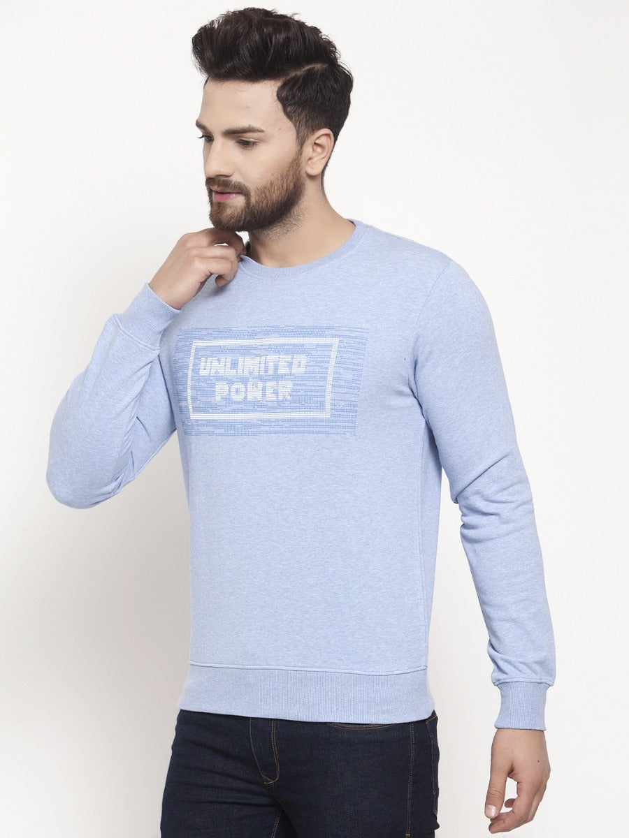 Mens Blue Sweat Shirt