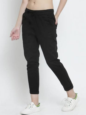 Plain Black And Pink Combo Of 2 Lowers