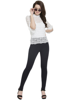 Navy Blue Stretchable Slim Jegging