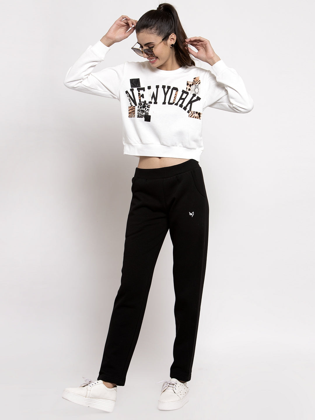 Black Solid Lower with Fleece