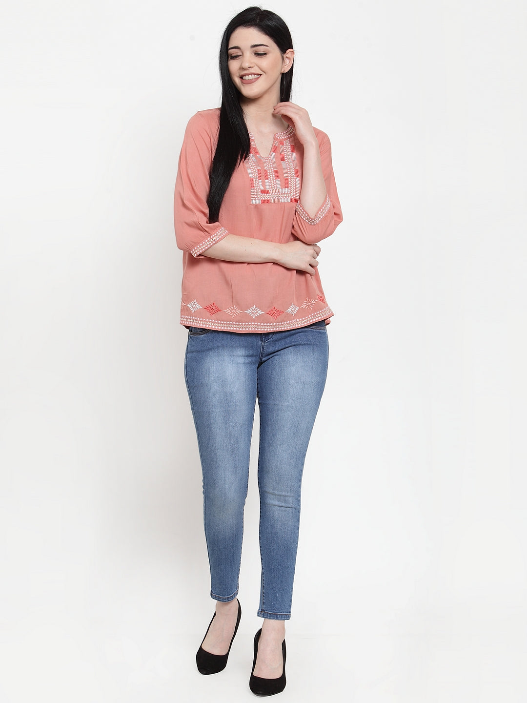 Women Blue Denim Solid Jeans