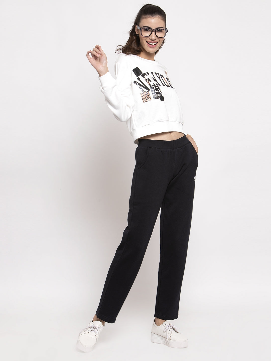 Navy Cotton Blend Lower - Global Republic