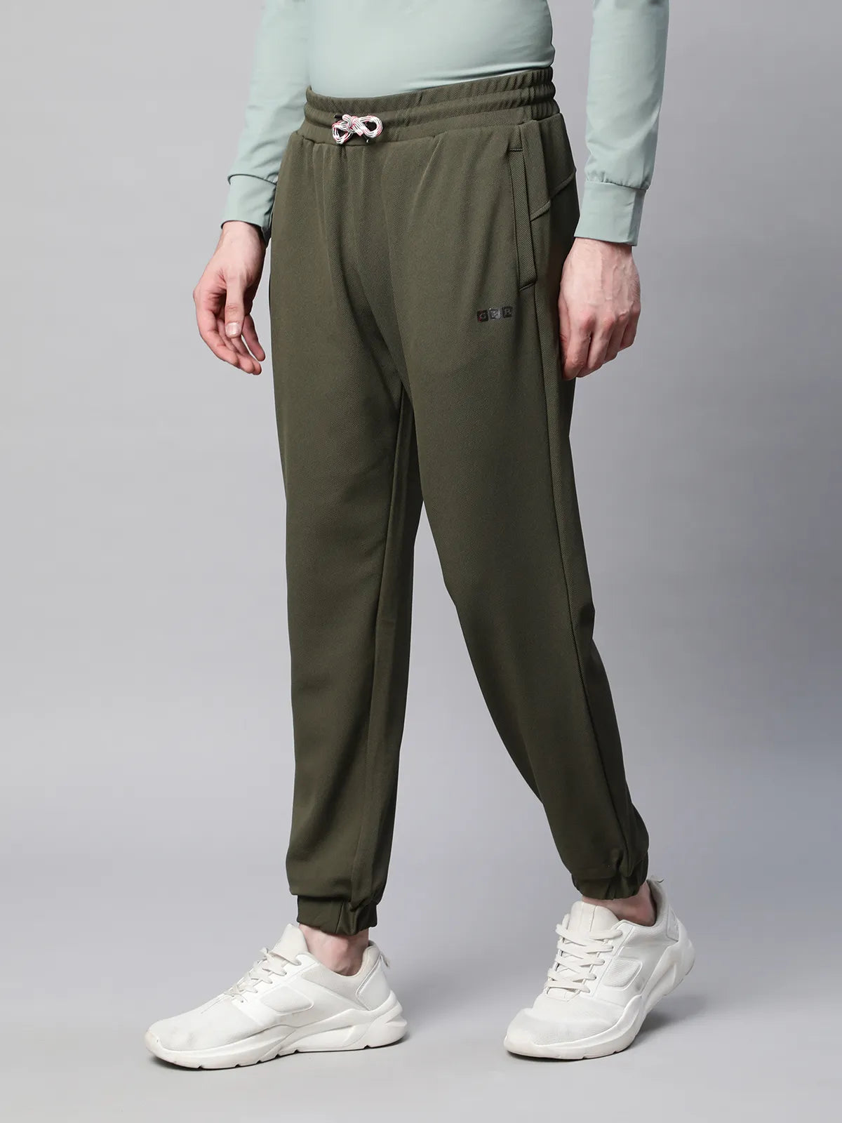 Mens Olive Solid  Lower - Global Republic
