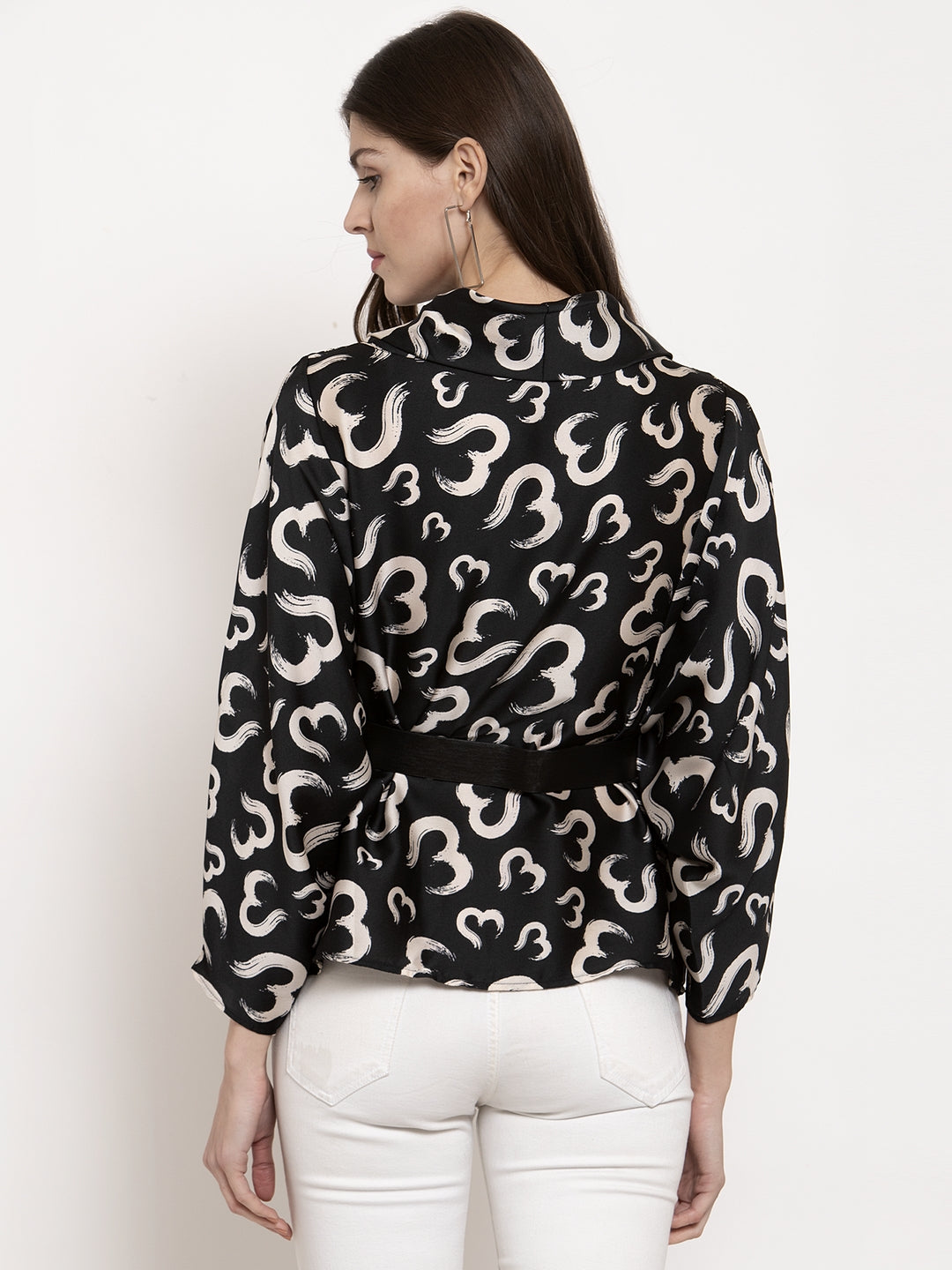 Ladies half heart Printed top