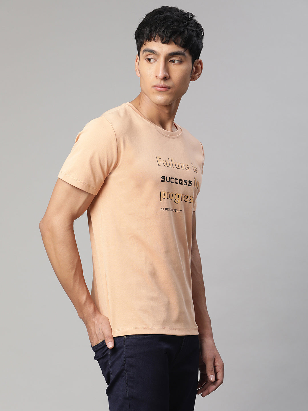 Men Peaches Alpha Printed  T-Shirt