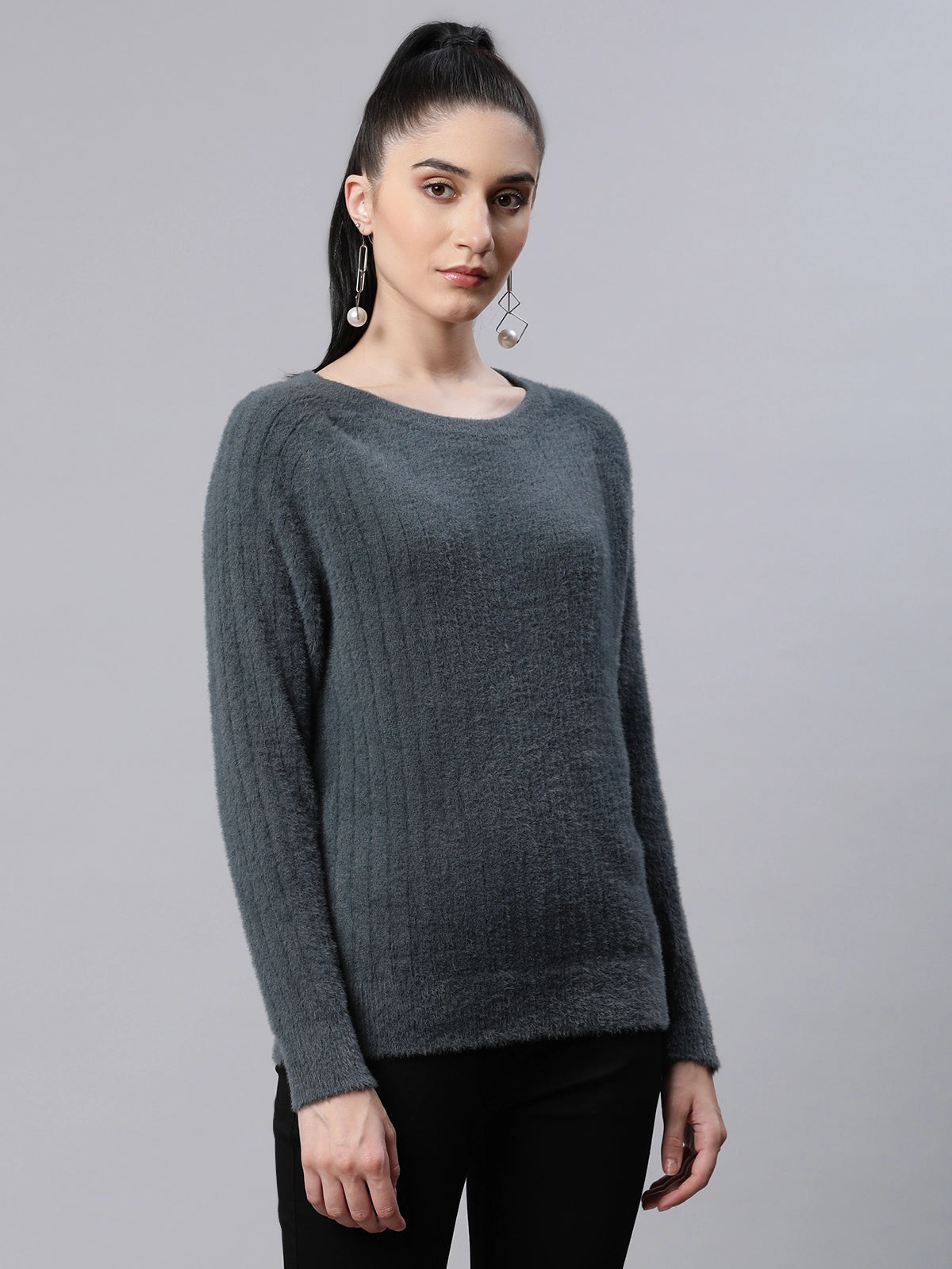  Best Pile Grey Woolen  Casual PulloverPullover