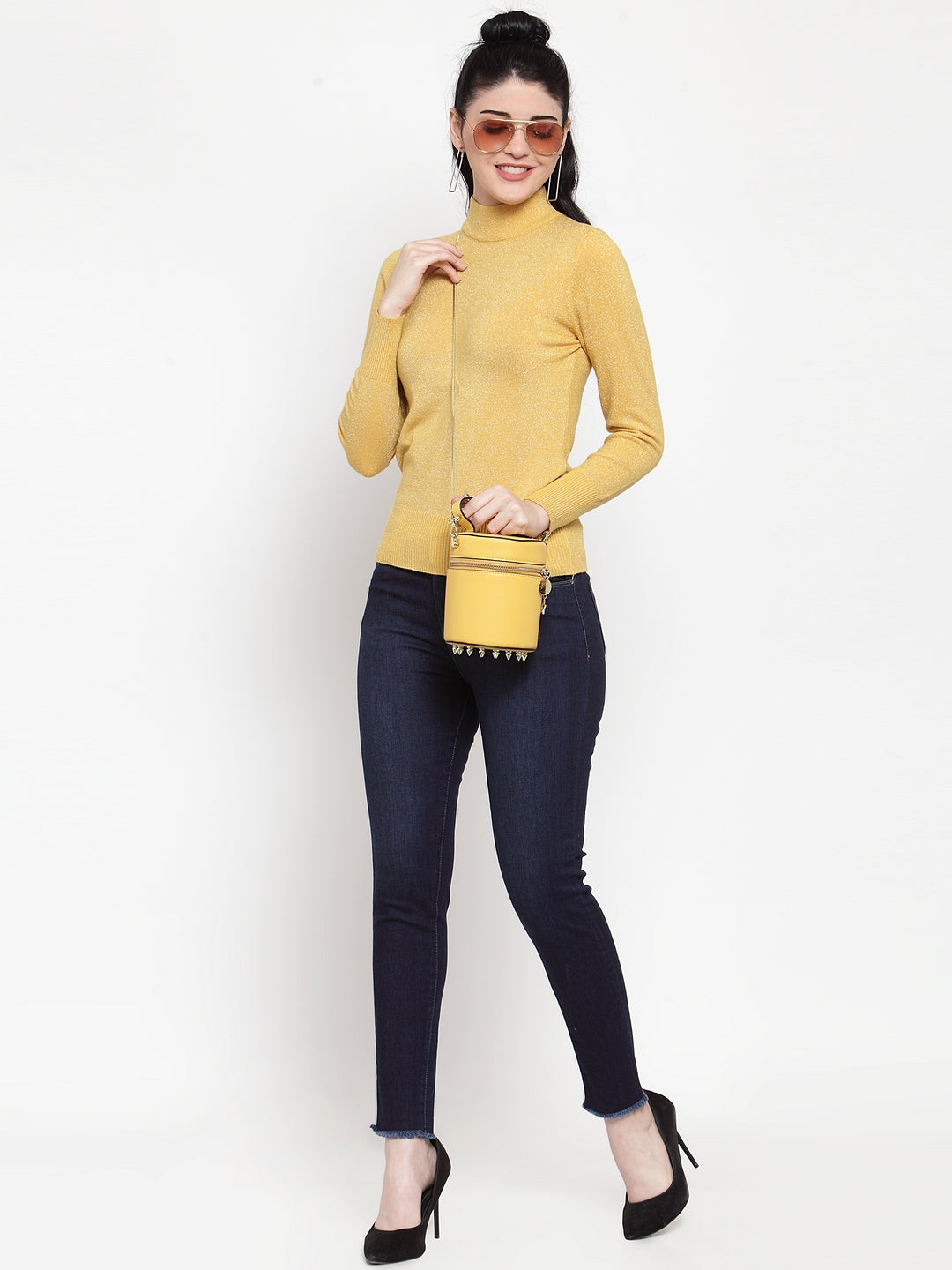 Women Dark Blue Denim Skinny Fitted Jeans