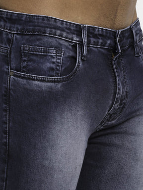 Men Grey Denim Solid Jeans