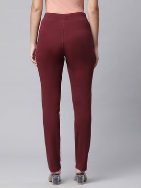 Maroon Casual Lower