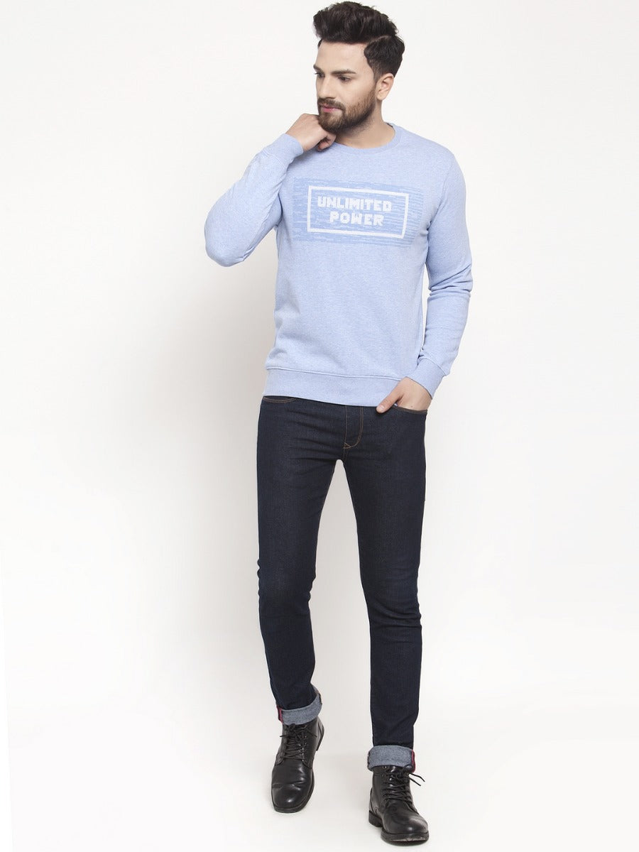 Mens Blue Sweat Shirt