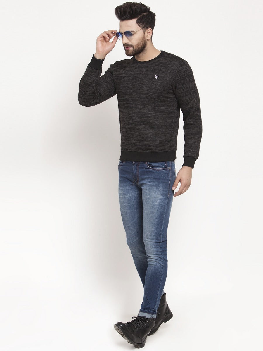 Mens Black Sweat Shirt