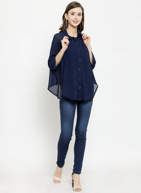 women dark blue solid skinny jeans