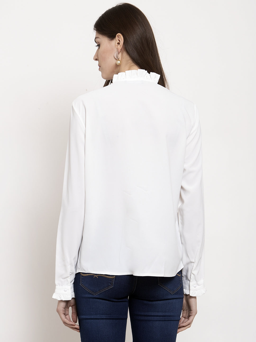 Ladies Ruffle Sugarcane Shirt