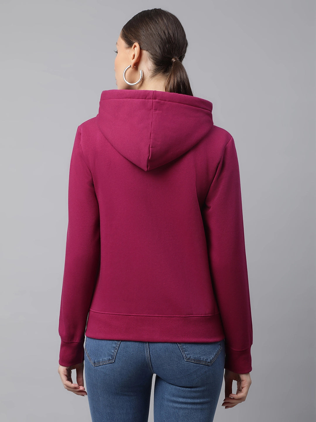 Plum Hooded Fleece Sweatshirt - Global Republic