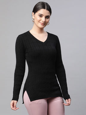 black pullover women's