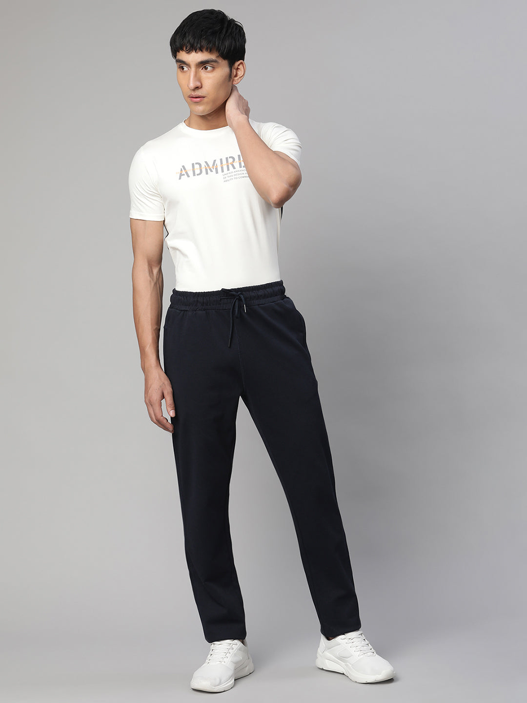 Men Blue Solid Sports Lower - Global Republic
