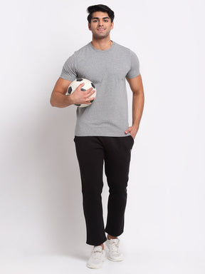 Men Black Hosiery Solid Lower