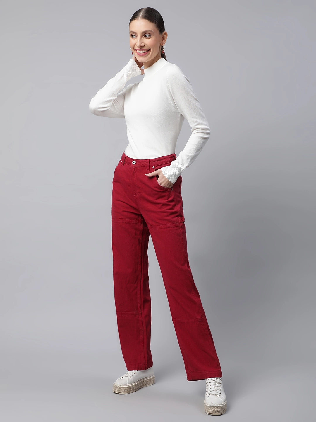 women red jeans