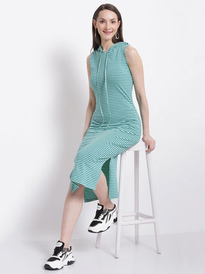 women white ocen blue stripso stripes casual dress