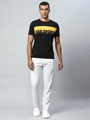 Men White Ankle Length Casual Lower