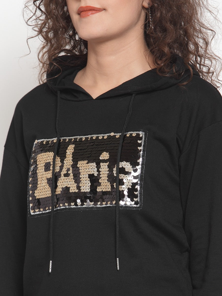 black sweatshirt women