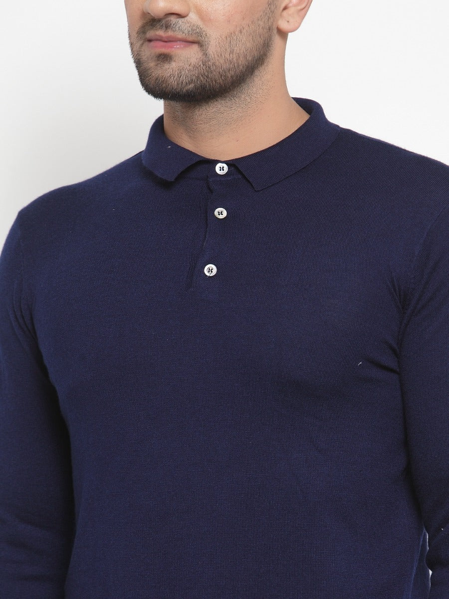 Mens Blue Pullover