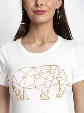 Women elephant Printed Top
